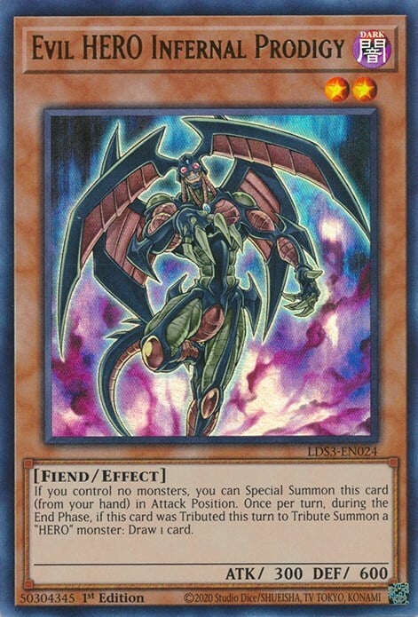 Evil HERO Infernal Prodigy Card Front