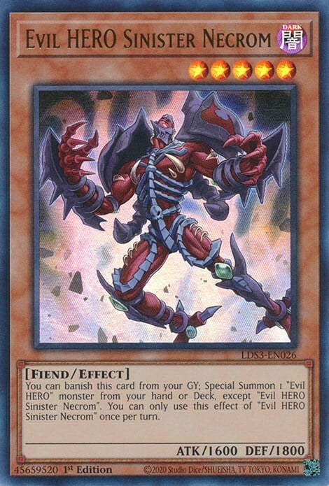 Evil HERO Sinister Necrom Card Front