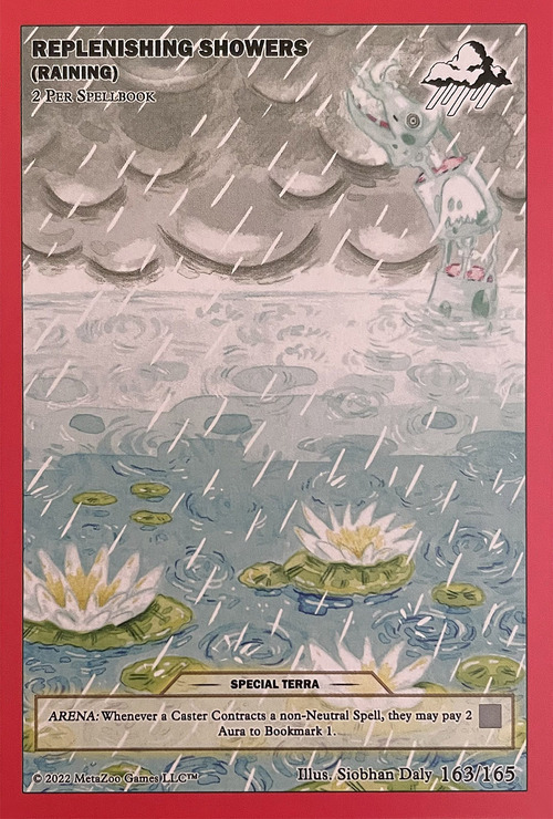 Replenishing Showers (Raining) Card Front