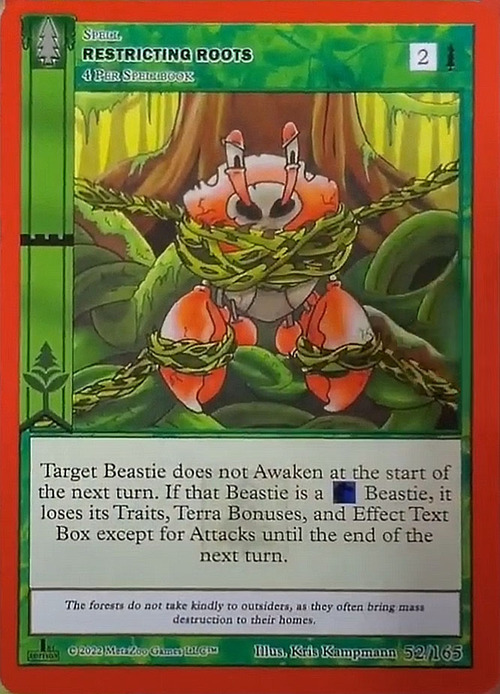 Restricting Roots Card Front