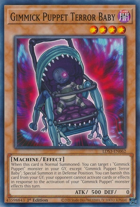 Gimmick Puppet Terror Baby Card Front