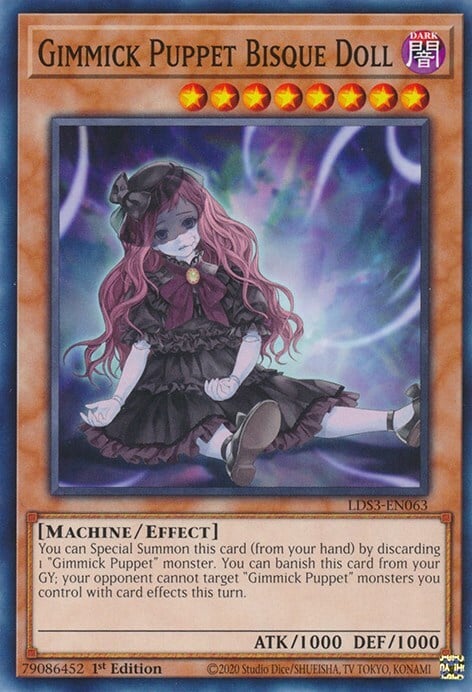 Gimmick Puppet Bisque Doll Card Front