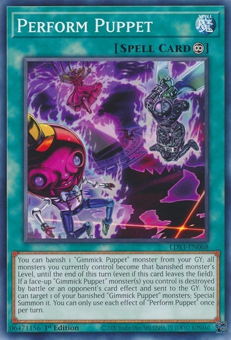 Perform Puppet Card Front