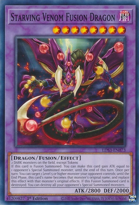 Starving Venom Fusion Dragon Card Front