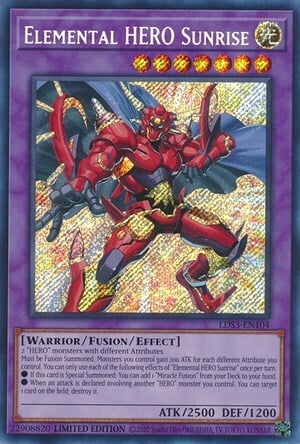Elemental HERO Sunrise Card Front