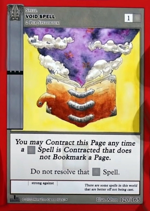 Void Spell Card Front