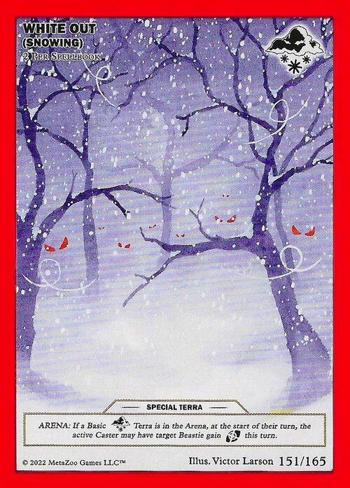 White Out (Snowing) Card Front