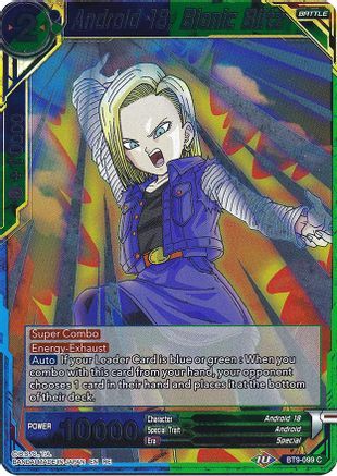 Android 18, Bionic Blitz Card Front