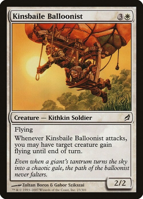 Kinsbaile Balloonist Card Front