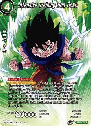 Intensive Training Son Goku Card Front