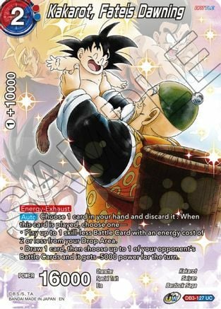 Kakarot, Fate's Dawning Card Front