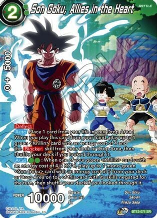 Son Goku, Allies in the Heart Card Front