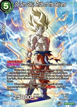 SS Son Goku, Pride of the Saiyans Card Front