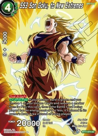 SS3 Son Goku, to New Extremes Card Front