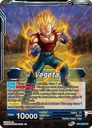 Vegeta // SS4 Vegeta, Ultimate Evolution Card Front
