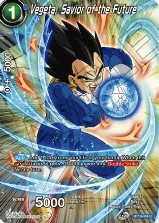 Vegeta, Savior of the Future Card Front