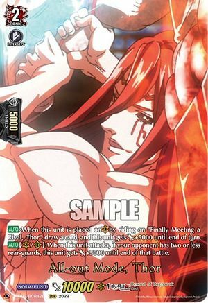 All-out Mode, Thor [D Format] Card Front