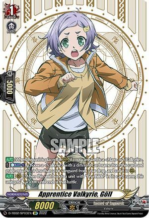 Apprentice Valkyrie, Goll Card Front