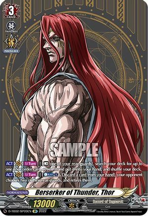 Berserker of Thunder, Thor [D Format] Card Front