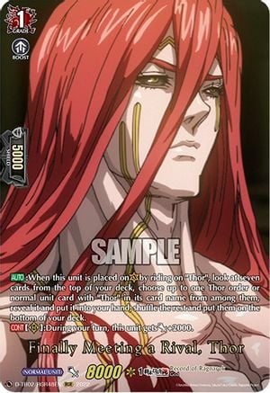 Finally Meeting a Rival, Thor [D Format] Card Front