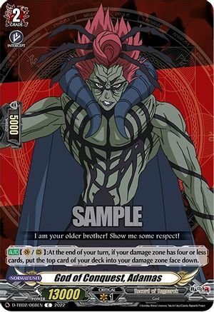 God of Conquest, Adamas Card Front