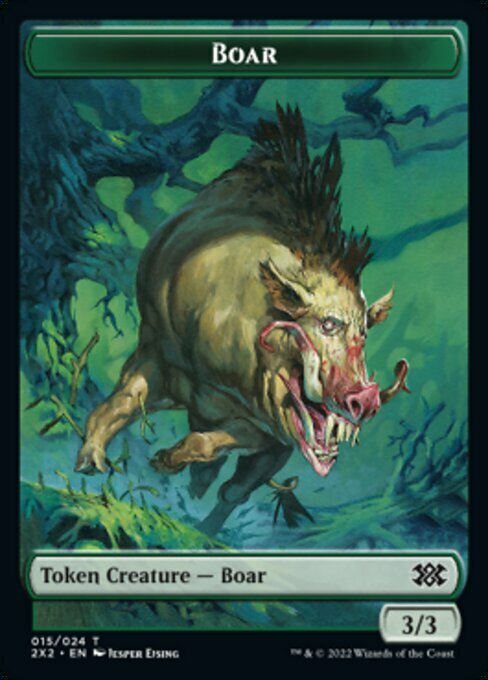 Phyrexian Golem // Boar Card Front