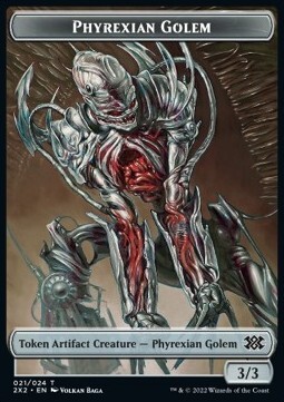 Phyrexian Golem // Worm Card Front