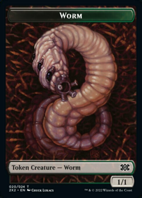 Worm // Phyrexian Golem Card Front