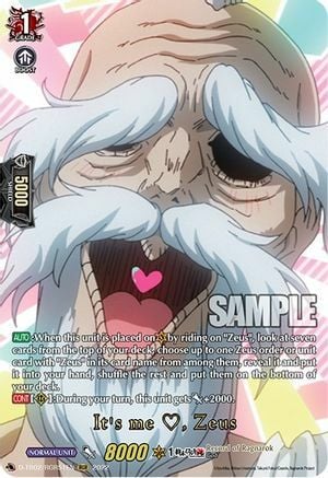 It's me, Zeus [D Format] Card Front