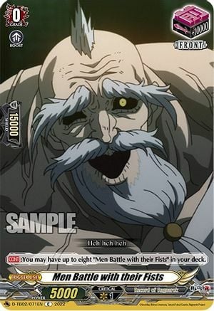 Men Battle with their Fists Card Front