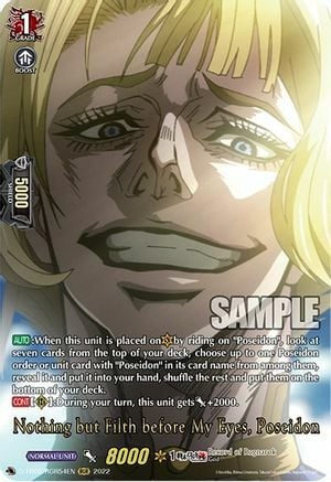 Nothing but Filth before My Eyes, Poseidonn [D Format] Card Front