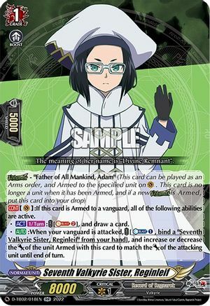 Seventh Valkyrie Sister, Reginleif Card Front