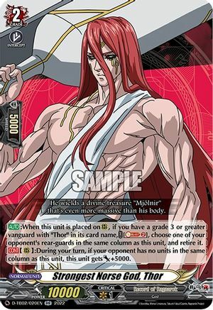 Strongest Norse God, Thor Card Front
