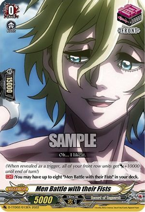 Men Battle with their Fists Card Front