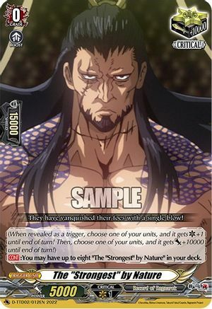The "Strongest" by Nature Card Front