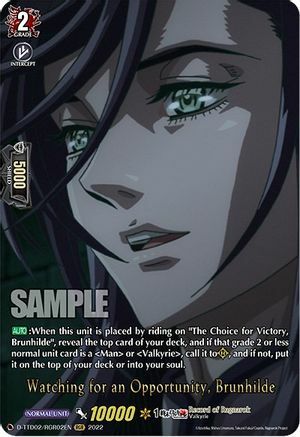 Watching for an Opportunity, Brunhilde [D Format] Card Front