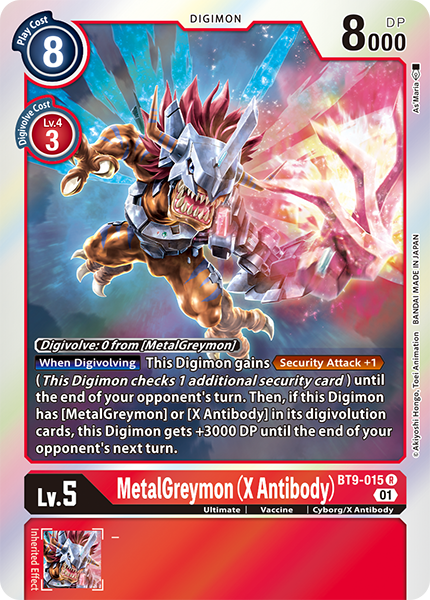 MetalGreymon (X Antibody) Card Front