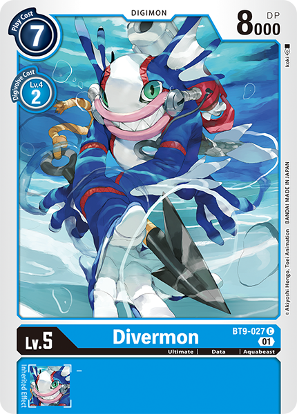 Divermon Card Front