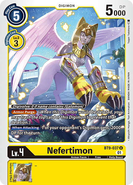 Nefertimon Card Front