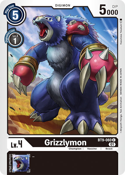 Grizzlymon Card Front