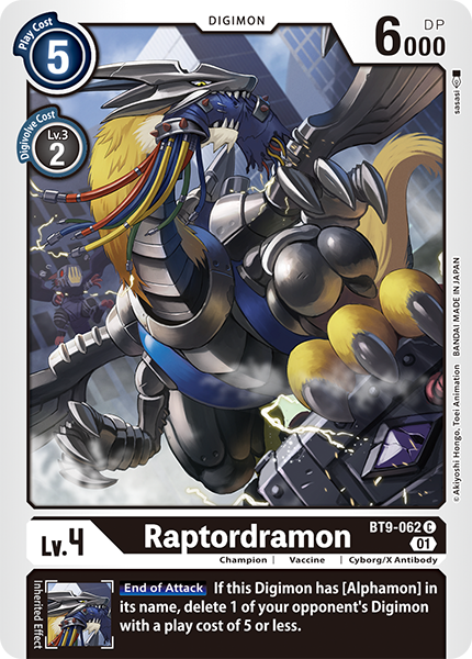 Raptordramon Card Front