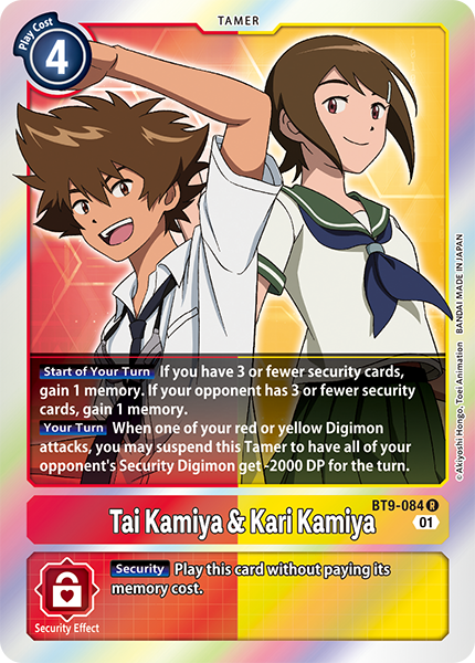Tai Kamiya & Kari Kamiya Card Front