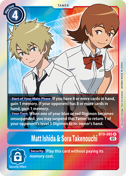 Matt Ishida & Sora Takenouchi Card Front