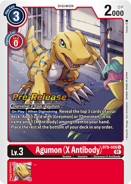Agumon (X Antibody) Card Front