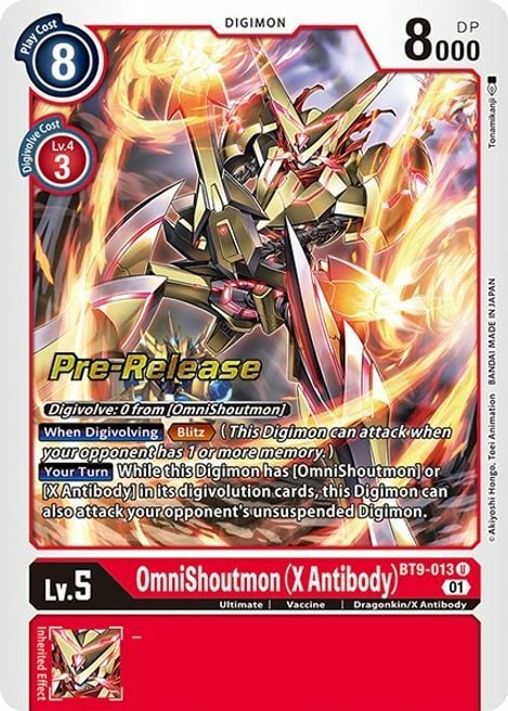 OmniShoutmon (X Antibody) Card Front