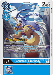 Gabumon (X Antibody) · Pre-Release Stamped BT9-020