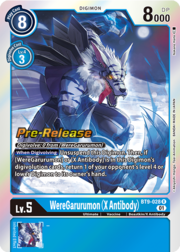 WereGarurumon (X Antibody) · Pre-Release Stamped BT9-028