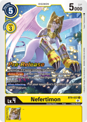 Nefertimon · Pre-Release Stamped BT9-037