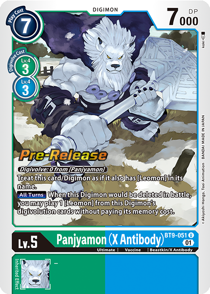Panjyamon (X Antibody) Card Front
