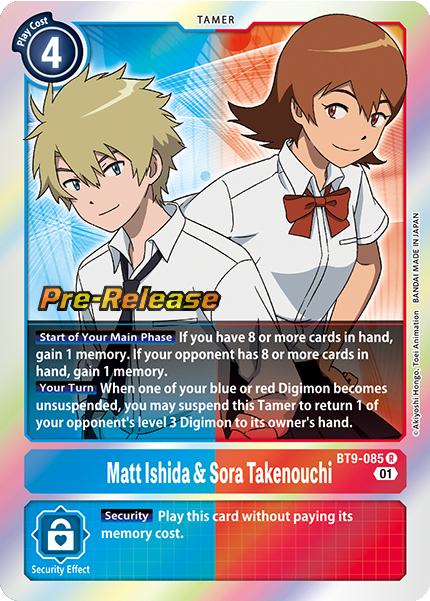 Matt Ishida & Sora Takenouchi Card Front